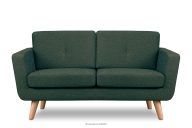 Skandinavisches Zweisitzer-Sofa aus Gewebestoff in marineblau/beige