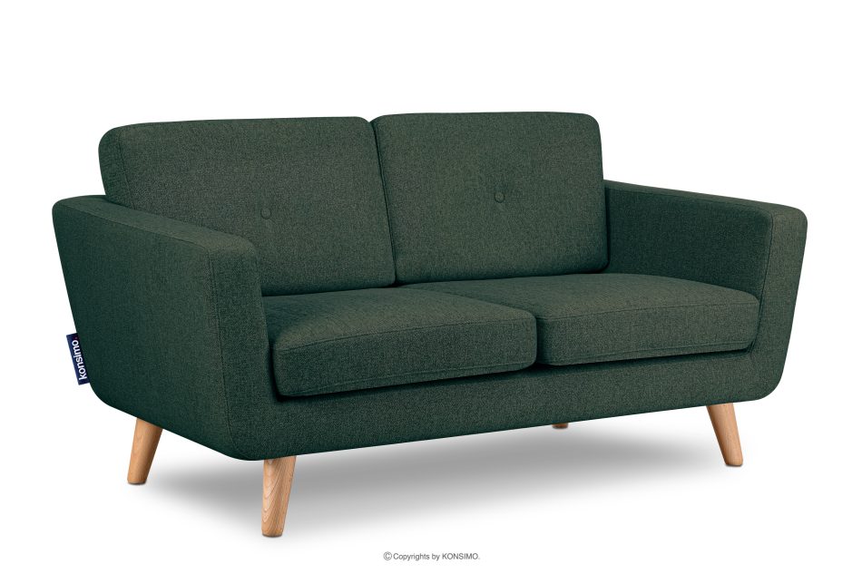 TAGIO II Skandinavisches Zweisitzer-Sofa aus Gewebestoff in marineblau/beige seebeige - Foto 2
