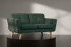 TAGIO II Skandinavisches Zweisitzer-Sofa aus Gewebestoff in marineblau/beige seebeige - Foto 11