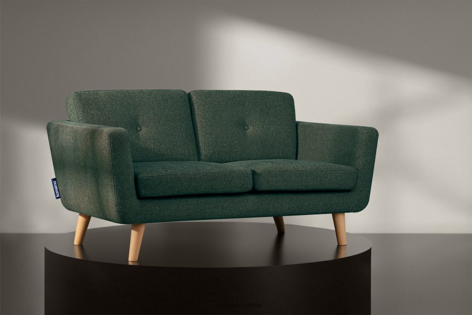 TAGIO II Skandinavisches Zweisitzer-Sofa aus Gewebestoff in marineblau/beige seebeige - Foto 10