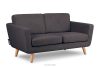 TAGIO II Skandinavisches Zweisitzer-Sofa aus Gewebestoff in marineblau/braun marineblau/braun - Foto 3