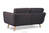 TAGIO II Skandinavisches Zweisitzer-Sofa aus Gewebestoff in marineblau/braun marineblau/braun - Foto 4