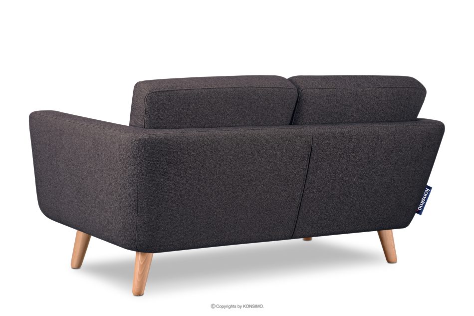 TAGIO II Skandinavisches Zweisitzer-Sofa aus Gewebestoff in marineblau/braun marineblau/braun - Foto 3
