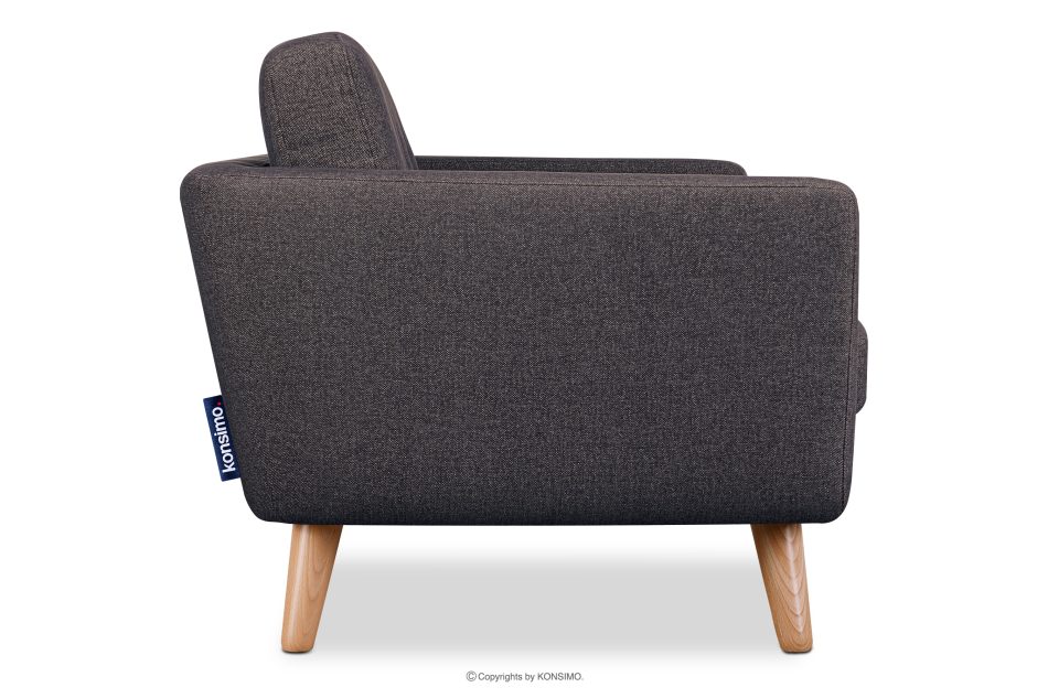TAGIO II Skandinavisches Zweisitzer-Sofa aus Gewebestoff in marineblau/braun marineblau/braun - Foto 4