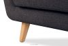 TAGIO II Skandinavisches Zweisitzer-Sofa aus Gewebestoff in marineblau/braun marineblau/braun - Foto 10