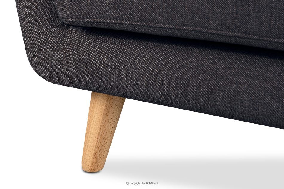 TAGIO II Skandinavisches Zweisitzer-Sofa aus Gewebestoff in marineblau/braun marineblau/braun - Foto 9