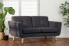 TAGIO II Skandinavisches Zweisitzer-Sofa aus Gewebestoff in marineblau/braun marineblau/braun - Foto 11