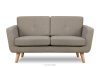 TAGIO II Skandinavisches Zweisitzer-Sofa aus Gewebestoff in hellbraun hellbraun - Foto 1