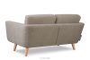 TAGIO II Skandinavisches Zweisitzer-Sofa aus Gewebestoff in hellbraun hellbraun - Foto 4
