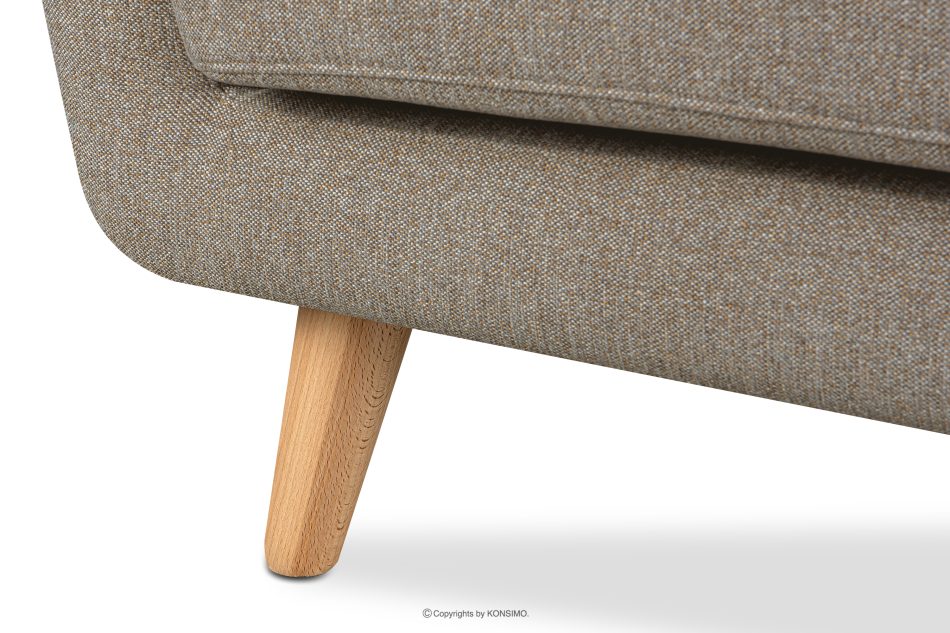 TAGIO II Skandinavisches Zweisitzer-Sofa aus Gewebestoff in hellbraun hellbraun - Foto 9