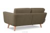 TAGIO II Skandinavisches Zweisitzer-Sofa aus Gewebestoff in cappuccinobraun cappuccino - Foto 4