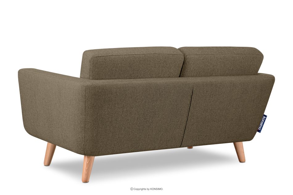 TAGIO II Skandinavisches Zweisitzer-Sofa aus Gewebestoff in cappuccinobraun cappuccino - Foto 3