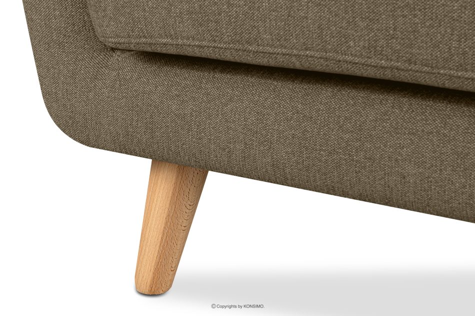 TAGIO II Skandinavisches Zweisitzer-Sofa aus Gewebestoff in cappuccinobraun cappuccino - Foto 9