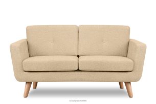 TAGIO II, https://konsimo.de/kollektion/tagio-ii/ Skandinavisches 2-Sitzer-Sofa mit gestepptem, geflochtenem Stoff creme creme - Foto