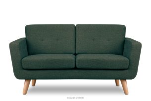 TAGIO II, https://konsimo.de/kollektion/tagio-ii/ Skandinavisches Zweisitzer-Sofa mit Steppstoff marine/beige seebeige - Foto