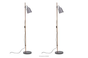 PLISO, https://konsimo.de/kollektion/pliso/ Stehlampe im skandinavischen Stil grau 2tlg. grau - Foto