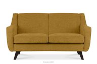 Zweisitzer-Sofa fürs Wohnzimmer aus Gewebestoff in gelb