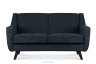 Zweisitzer-Sofa fürs Wohnzimmer aus Gewebestoff in dunkelblau