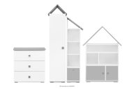 Kinderzimmermöbel-Set  "4 Elemente" in grau