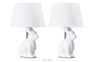 LEPUS, https://konsimo.de/kollektion/lepus/ Kaninchen Tischlampe 2tlg. weiß - Foto