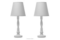 Nachttischlampen-Set in grau (2-tlg.)