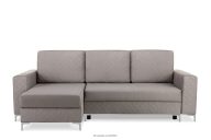 Beideseitig verstellbares Steppsofa in grau