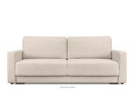 Ausziehbares Dreisitzer-Sofa aus Boucle-Stoff in cremefarben