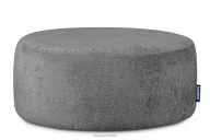 Drehbarer Sitzhocker aus Chenille-Stoff in grau