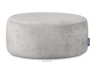 Drehbarer Sitzhocker aus Chenille-Stoff in grau