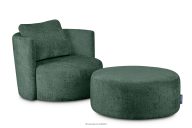 Sessel & Sitzhocker aus Chenille-Stoff in grün