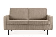 Zweisitzer-Loftsofa aus Kordstoff in hellbeige
