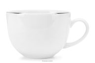 Elegante Kaffeetasse mit Platinlinie