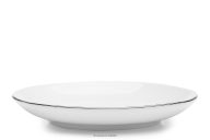 Elegante Kaffee-Untertasse mit Platinlinie