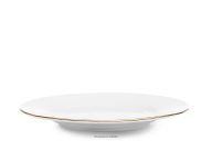 Eleganter Dessertteller mit Goldlinie