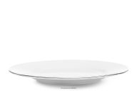 Eleganter Speiseteller mit Platinlinie