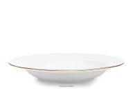 Eleganter Suppenteller mit Goldlinie