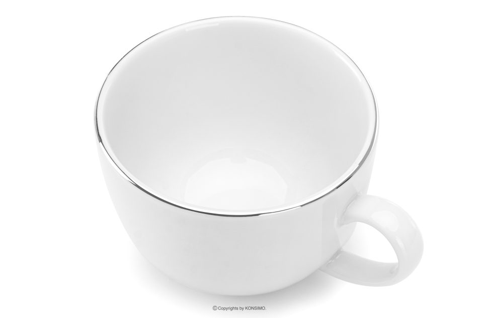 MUSCARI Elegante Kaffeetasse mit Untertasse 6 Personen (12 tlg.) platinlinie Platinlinie - Foto 2