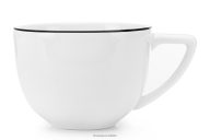 Kaffeetasse mit schwarzem Rand