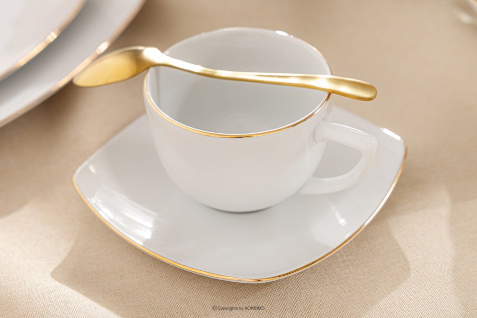 CARLINA Kaffeetasse mit Goldlinie Goldlinie - Foto 1