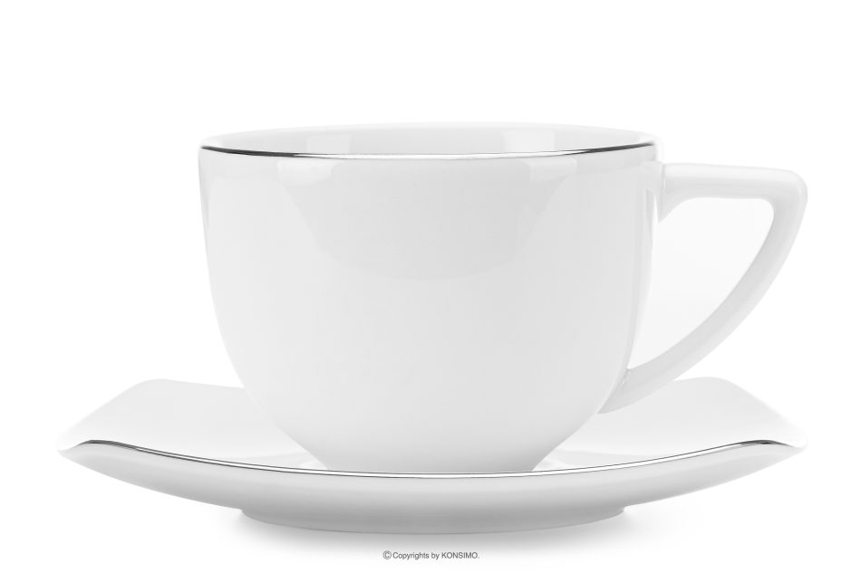 CARLINA Kaffeetasse mit Platinlinie Platinlinie - Foto 3