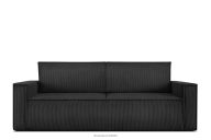 Sofa 3 mit Schlaffunktion Kordstoff dunkelgrau