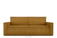 Sofa 3 mit Schlaffunktion Kordstoff gelb
