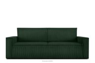 Sofa 3 mit Schlaffunktion Kordstoff dunkelgrün
