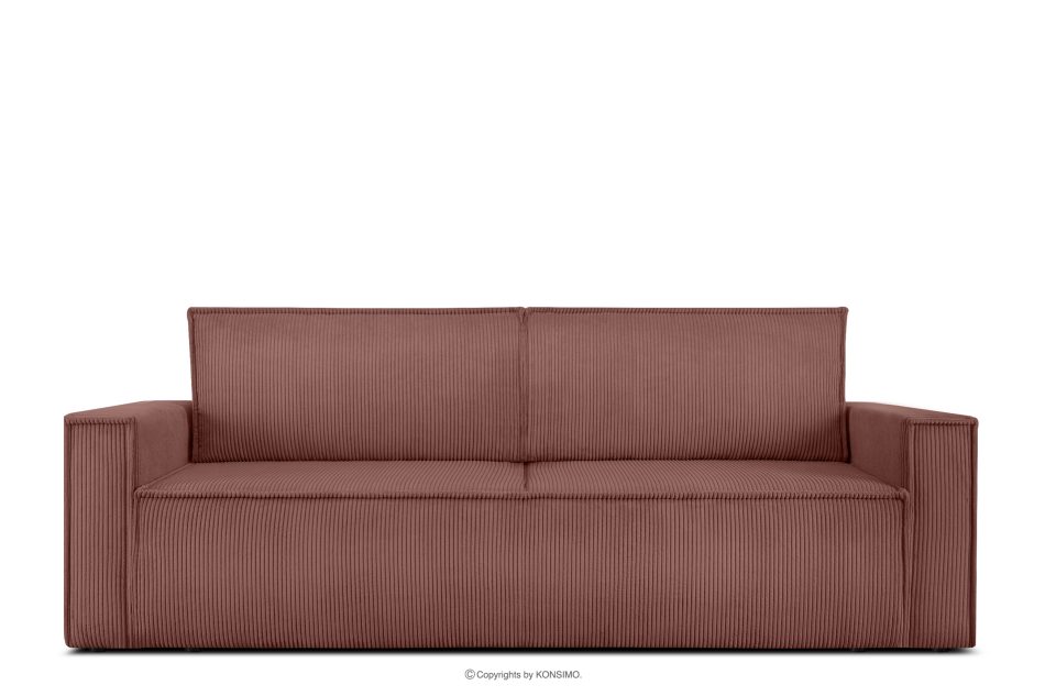 NAPI Sofa 3 mit Schlaffunktion Kordstoff rosa rosa - Foto 0