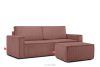 NAPI Sofa 3 mit Schlaffunktion Kordstoff rosa rosa - Foto 17