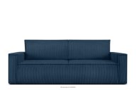 Dreisitzer-Kordstoffsofa ausklappbar mit Schlaffunktion in marineblau