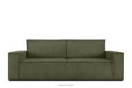 Dreisitzer-Schlafsofa ausklappbar mit Bettkasten in olivfarben