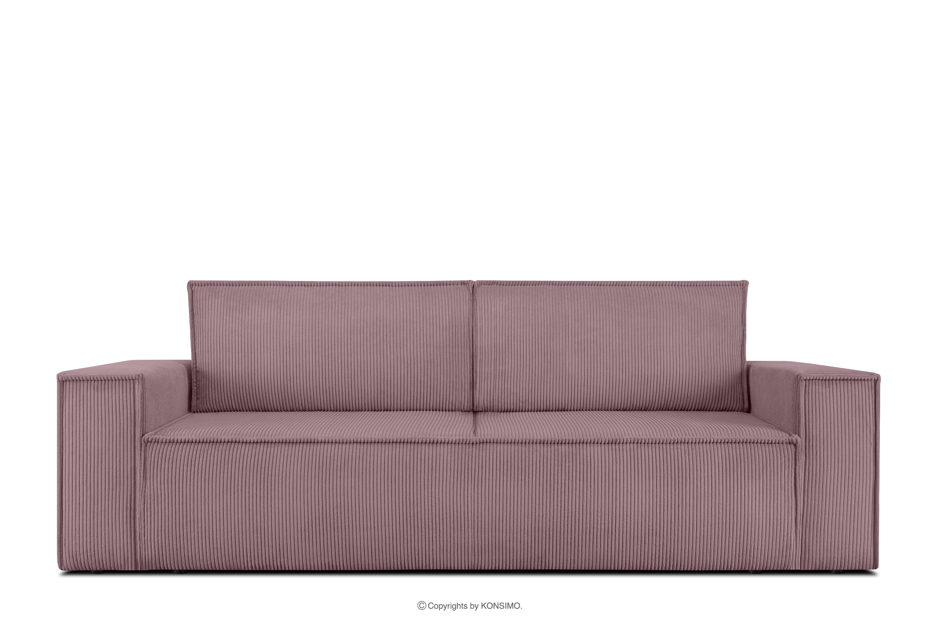 3-Sitzer Schlafsofa mit Bettkasten hellviolett