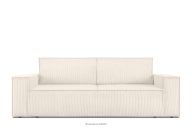 Dreisitzer-Schlafsofa ausklappbar mit Bettkasten in ecrufarben