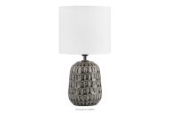 Graue Boho-Tischlampe